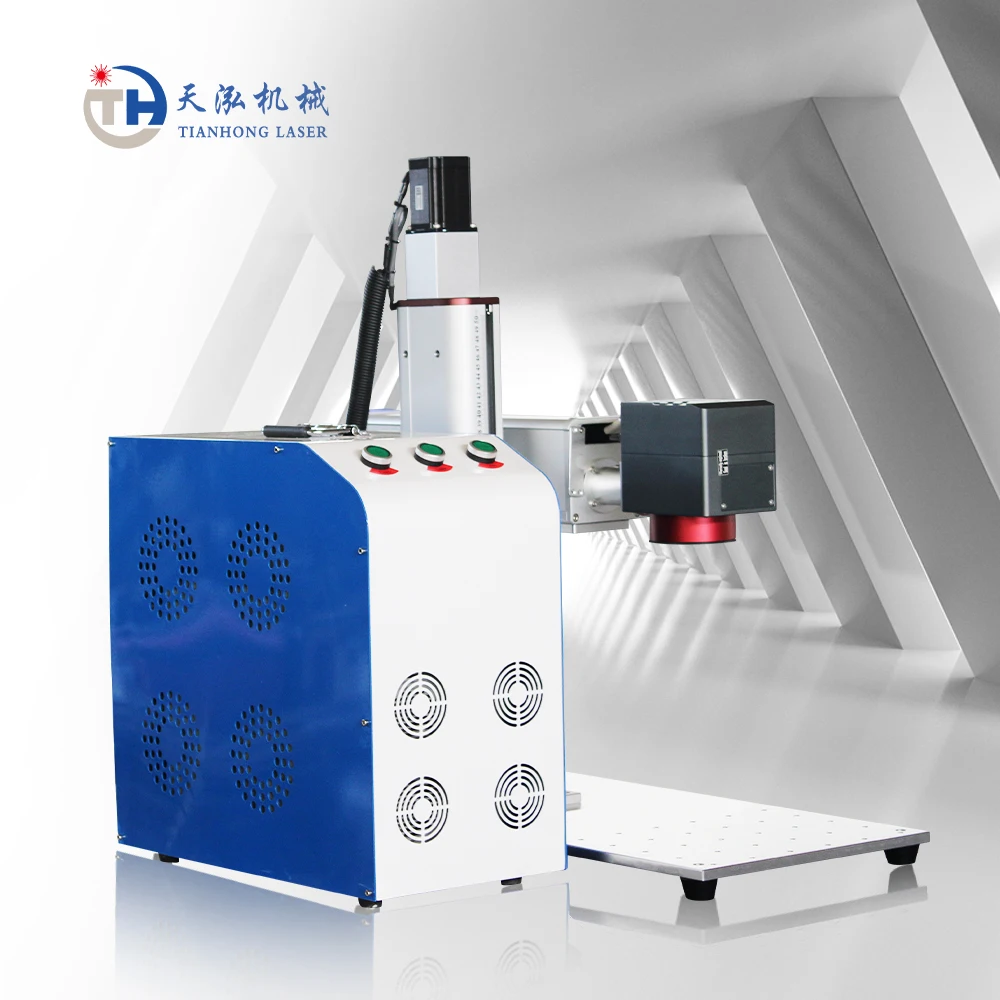 50w 100w Dynamic Fiber Laser Marking Machine with Ezcad3 software For Metal deep engraving