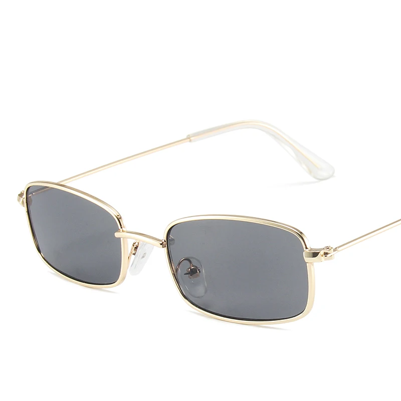 Fashion square small frame sunglasses metal frame small glasses