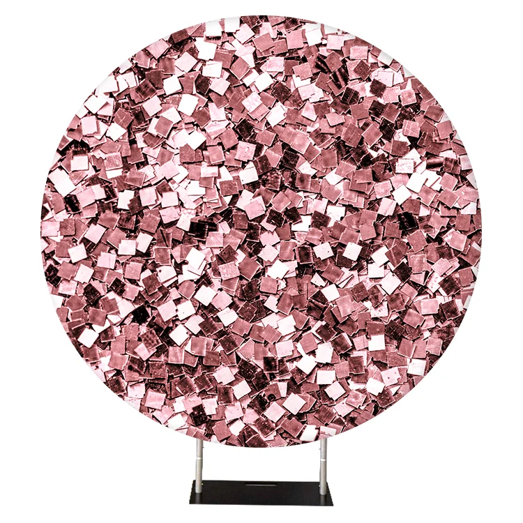 2022 fashion 6.6ft custom photo booth wedding round circle backdrop stand