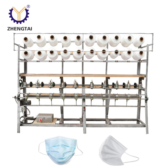 Zhengtai Factory Low Price Flat Earloop Knitting Machine  for Making Ear Rope Mask Tape Machine