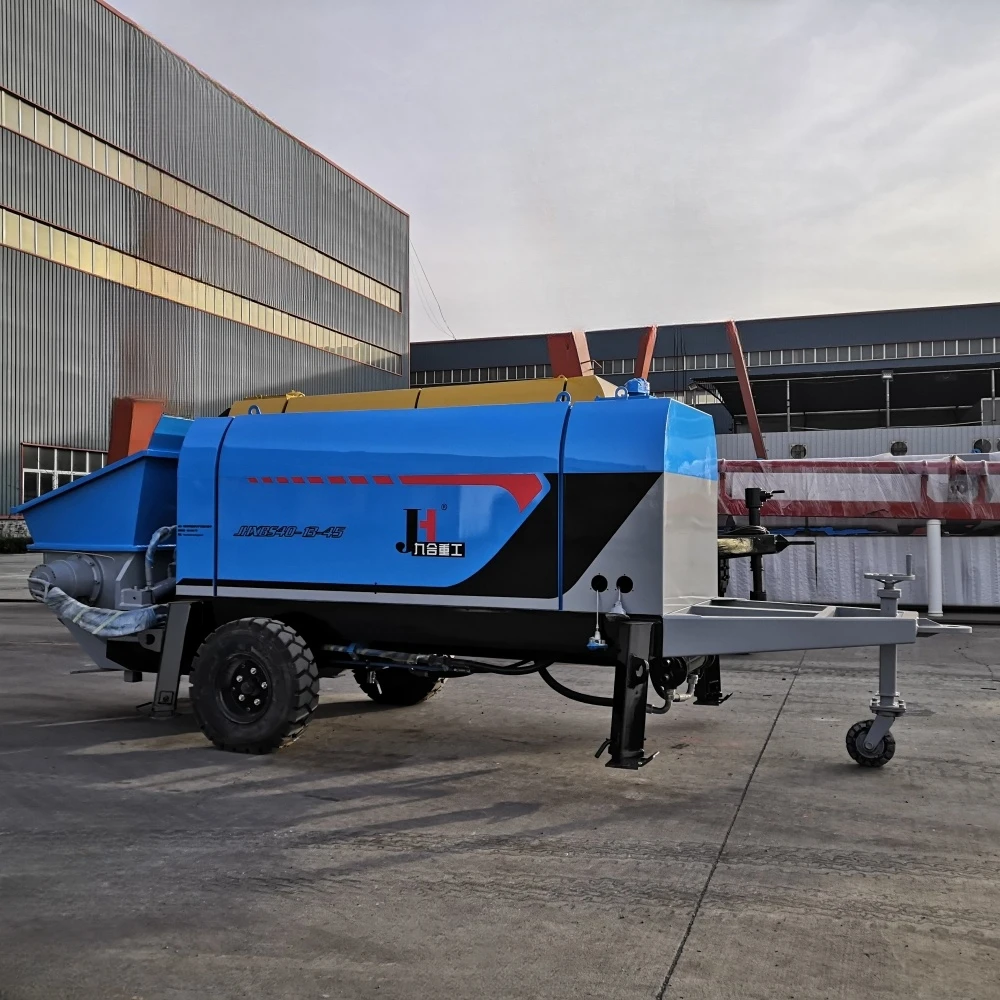 JIUHE XBS40 Electric Mini Trailer Concrete Pump Small Concrete Pump for Sale