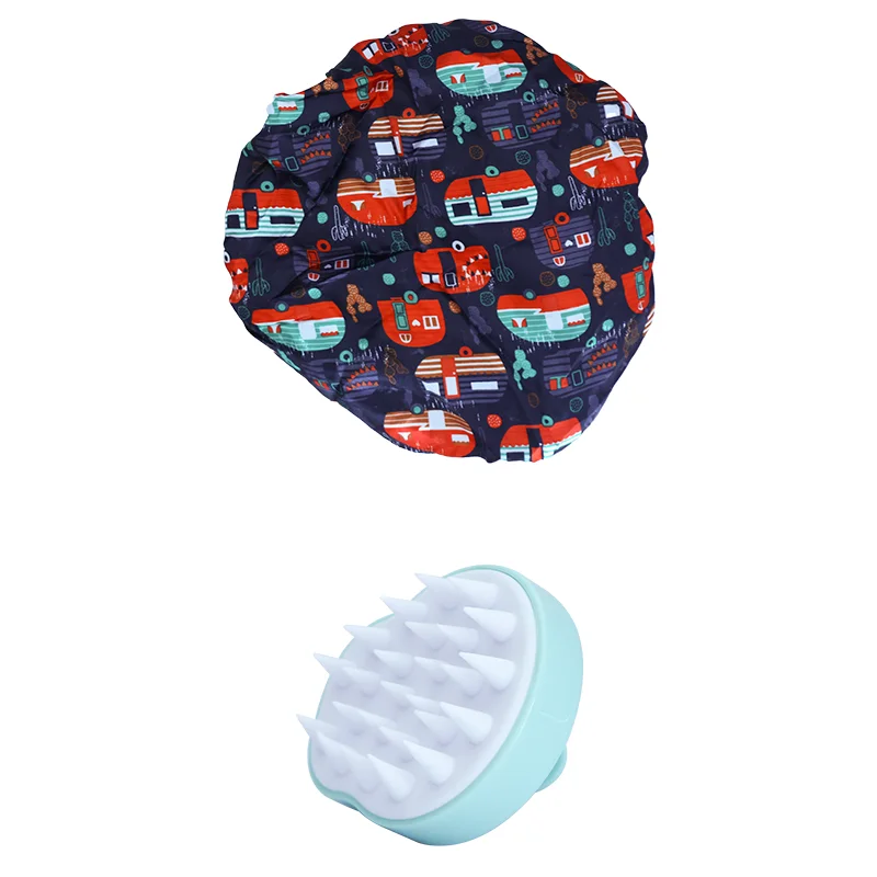 Gmagic Beauty Makeup Bag Shower Cap Hairbrush Bowknot Headband Travel Towel Beauty Personal Care Tools Set For Retail