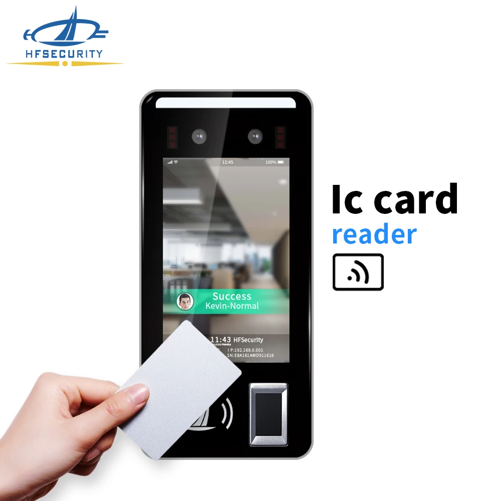 FR05 HFSecurity Portable Android More stable compatible Face Recognition Attendance Machine Biometric Access Control Products