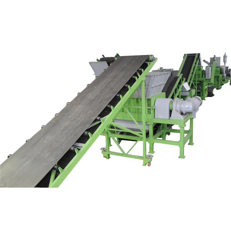 Tire Recycle Line To Rubber Tire Processing Equipment Tire Crushing Machine