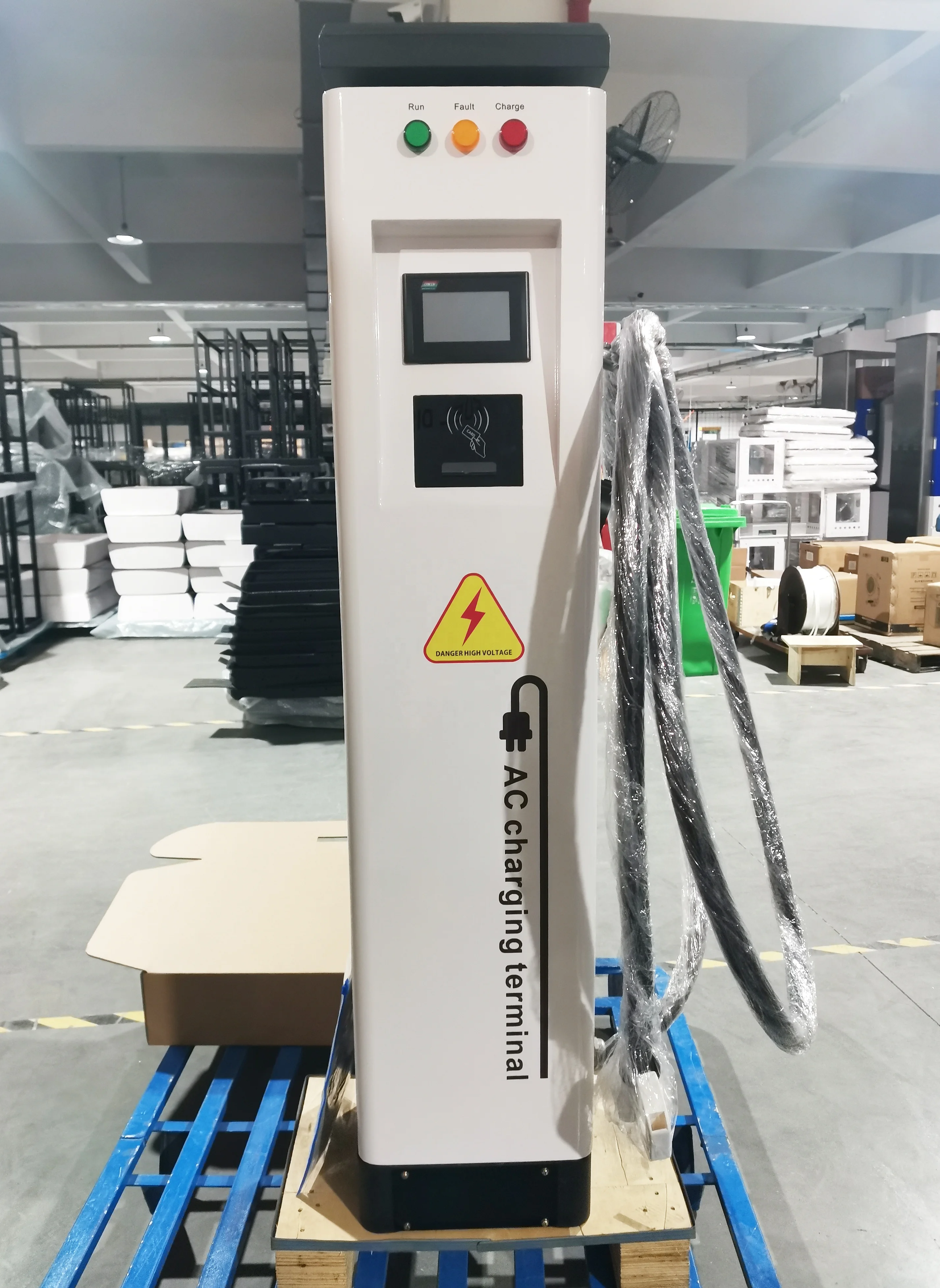 43kw AC EV charger electric car charging electric  floor-mounted  with ocpp function charger car station ev charger Type 2