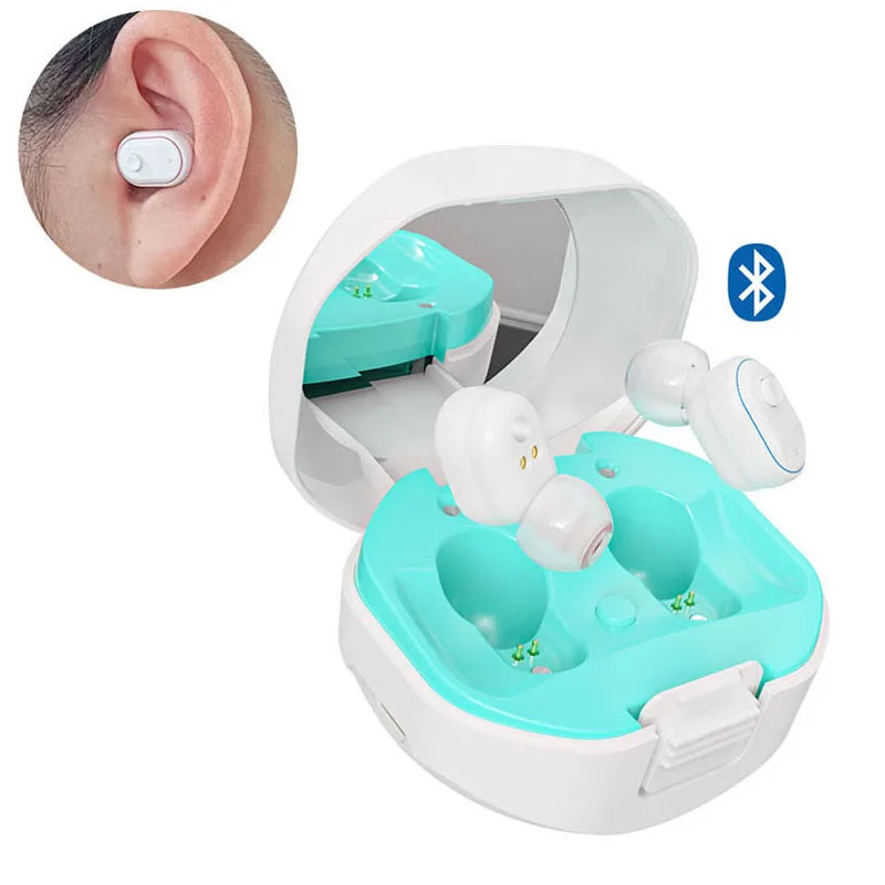New Arrival CIC Hearing Aid Device for Seniors Rechargeable Wireless Hearing Aid Digital Bluetooth APP OTC Hearing Aids