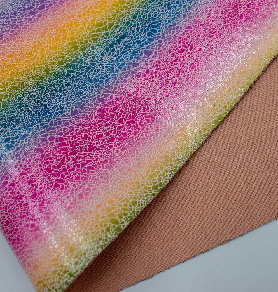 
Multi-style hot stamping holographic polyester microfiber fabric 