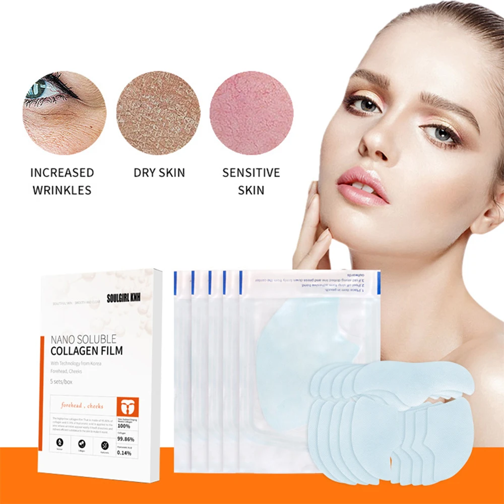 Customized High-Prime Rapidly Dissolving Collagen Film face lifting water soluble Hydrolyzed Collagen Face Film Sheet