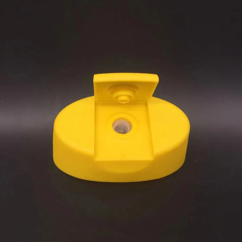 28mm food grade oval shape  flip top closures flip top snap on lids with silicone valve squeeze sauce bottle cap