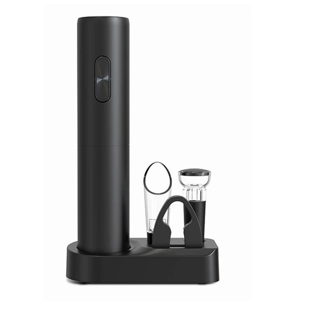 Customized Dry battery red wine tool automatic electric wine bottle opener gift set
