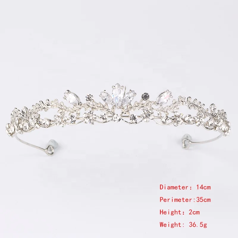 Оптовая продажа, Корона из сплава со стразами, свадебные тиары и корона для вечеринки для женщин