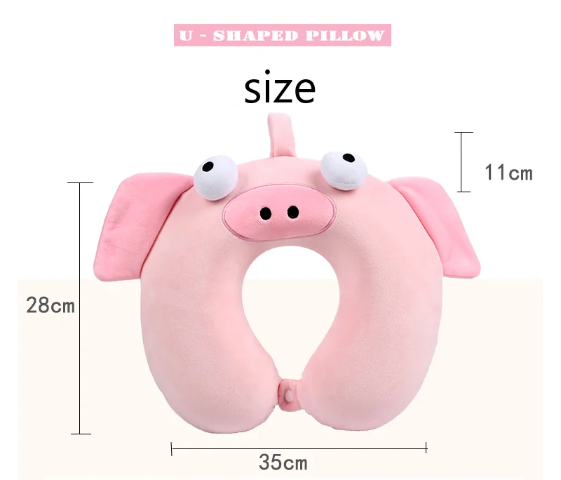 Cartoon Pattern Type twist neck memory foam pillow for travel