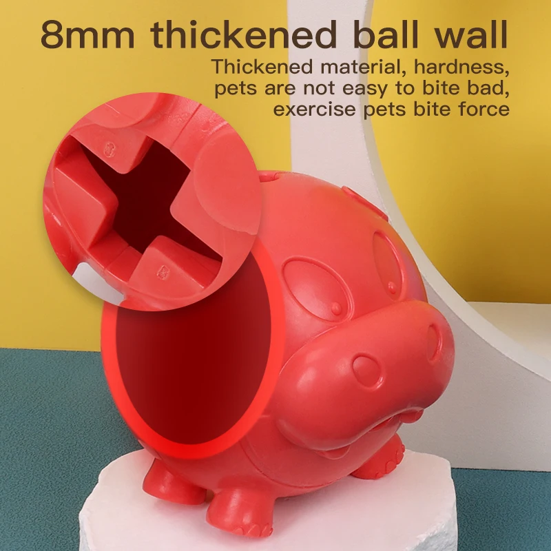 High Quality Eco-Friendly Interactive Pet Chew Dog Toys Outdoor Rubber Pig Toy