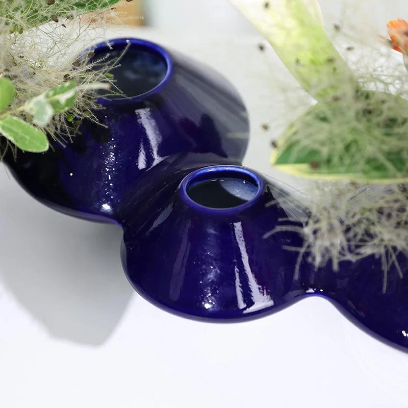 Ohararyu Ikebana flower arranging utensils  living room tabletop Japanese vase decorations  minimalist decorative vases