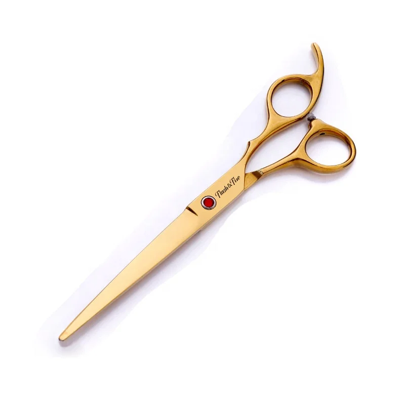 Glod stainless steel dog hairdressing scissors grooming shears set with pet