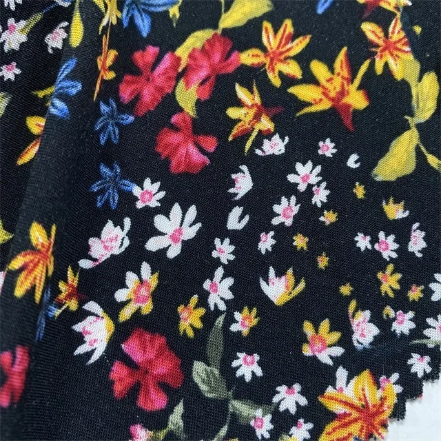30s  hot sale viscose woven fashion printing rayon fabric for garment
