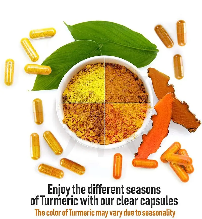 Органический куркумин куркумина с куркуминоидами 1950 мг с черным перцем для лучшего поглощения куркумы добавки капсулы