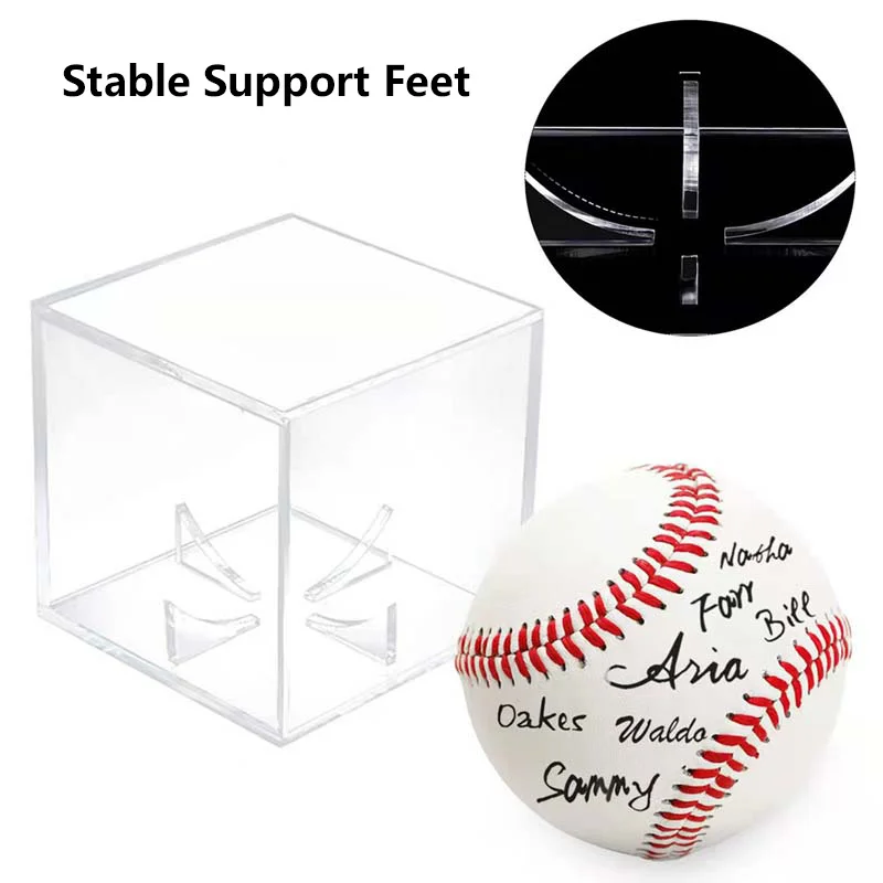 Clear Acrylic Baseball Collection and Display box Dust-proof moisture-proof decorative box