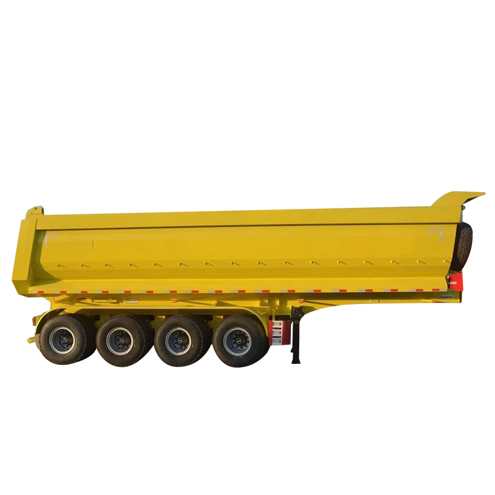 3 4 Axles Tipper Tipping Trailer Dump Box Semi Trailer For Africa