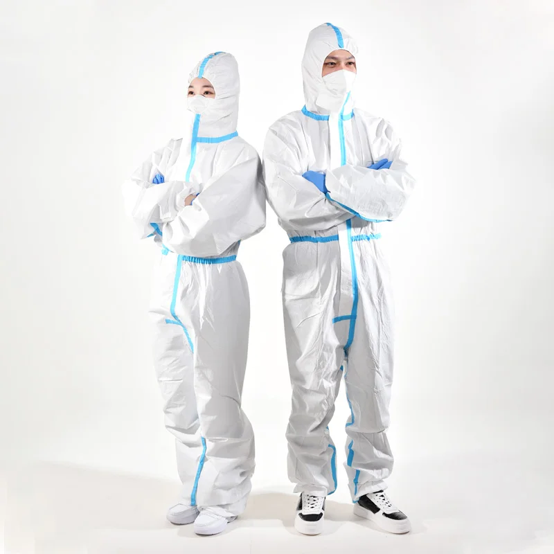 kids white disposable polypropylene coveralls breathable medical disposable microporous tyvek suit coverall type 4