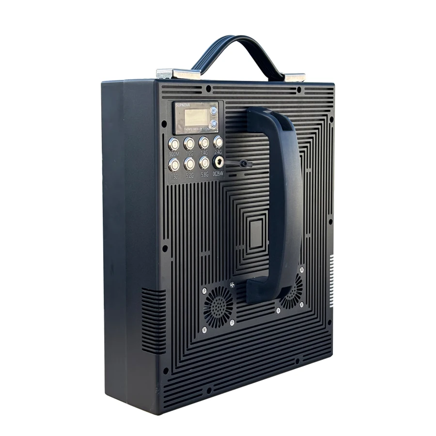 T7 New High power anti drone system defence 7 Channel 140W drone box 1KM GPS anti UAV equipment