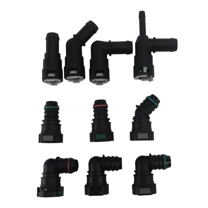 Rubber Nylon Oil Line Pipe Adapter Disconnect Release Hose Connector New 18.9mm Fuel Hose Connector Quick Pipe Fitting