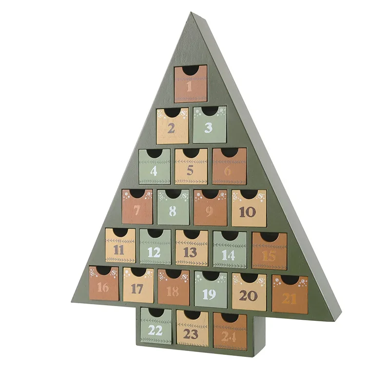 Luxury Empty Big Cardboard Handmade Custom Decoration Paper Christmas Gift 12/24 Mysterious Box Advent Calendar Box