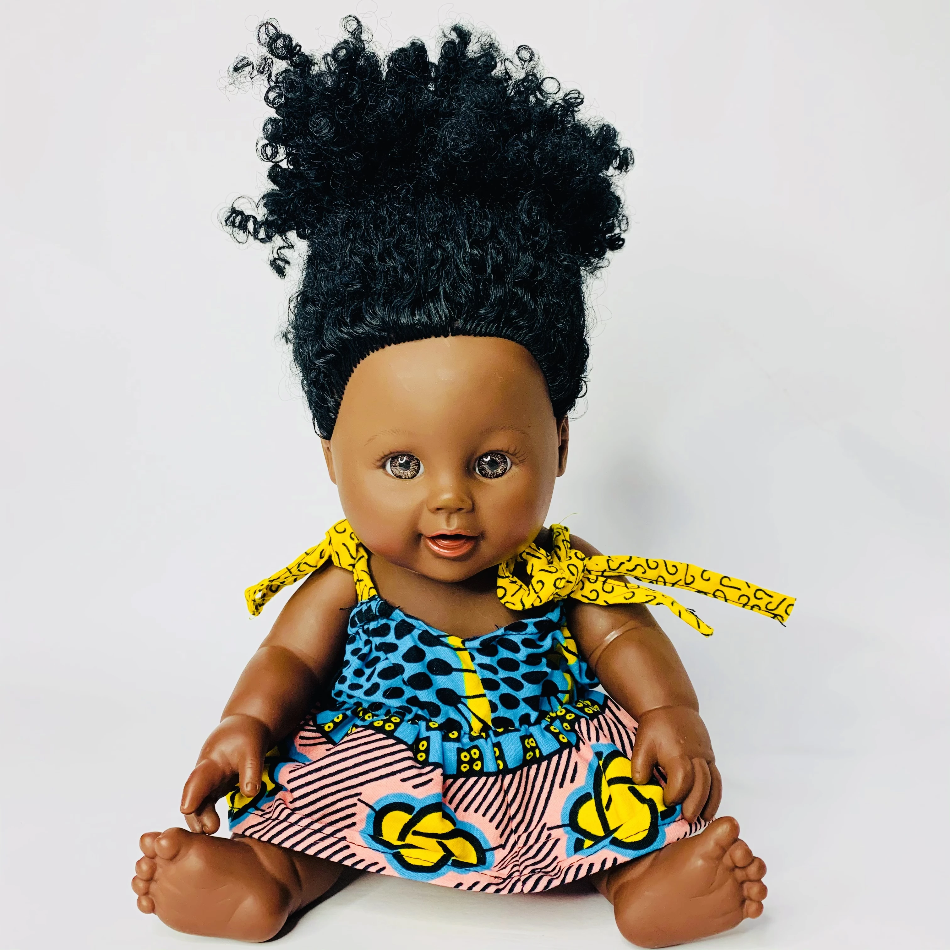 2021 Hot selling Black Doll African Girl Baby Doll for Kids Fashion Play Doll 12inch Perfect for Birthday Christmas Gift