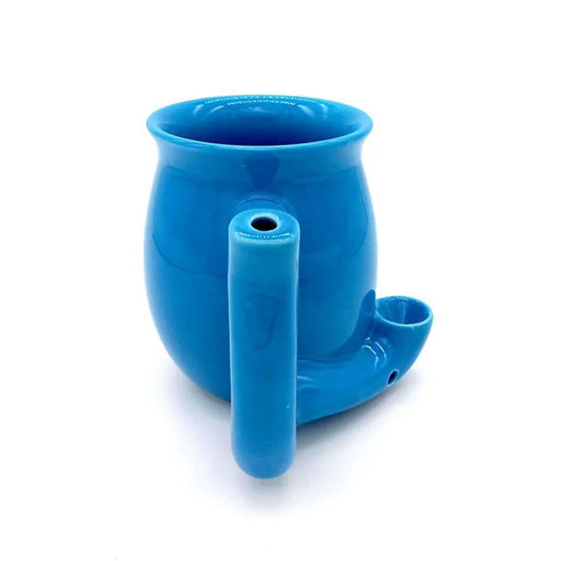 OXGIFT Wholesale custom coffee ceramic smoking pipe mug