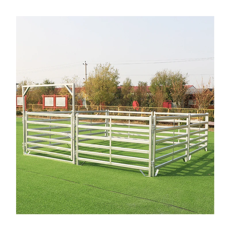 High Quality Hot Dip Galvanized Corral Livestock Panels for Horse Cow Cattle Sheep Goat & Hog Panels With Gates