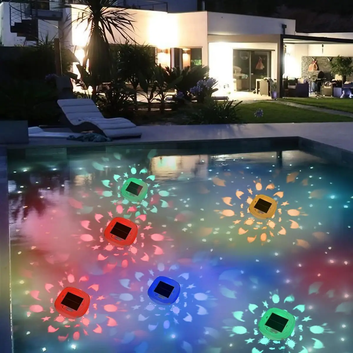 Swimming Pool Lights Solar Floating Light with Multi-Color LED Waterproof Outdoor Garden Lights