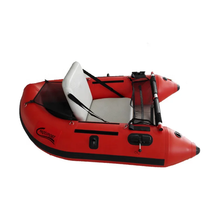 2023 New Look Hot Selling Trending PVC/ Hypalon/ Nylon Inflatable Belly Boat Float Tube with Accessories for Single Person
