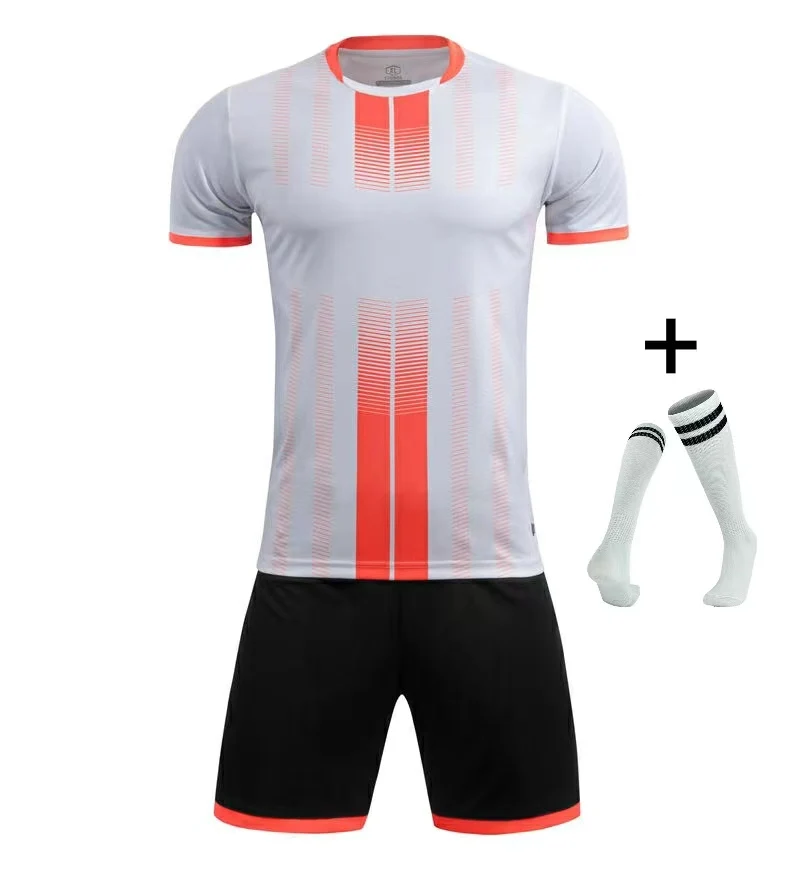 Children Football Jerseys Men Boys Soccer Clothes Sets Short Sleeve Kids Football Uniforms Adult Kids Soccer Tracksuit Jersey