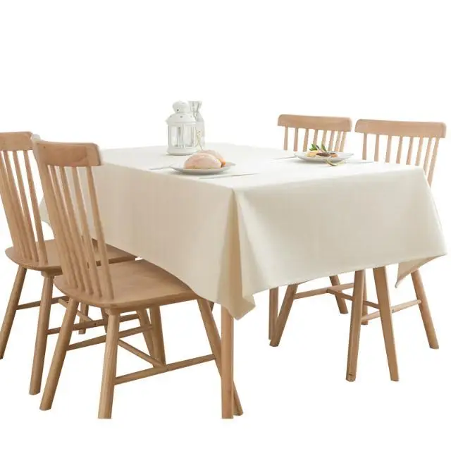 Простые рисунки цветов, семейный обеденный стол, скатерть из хлопка и льна