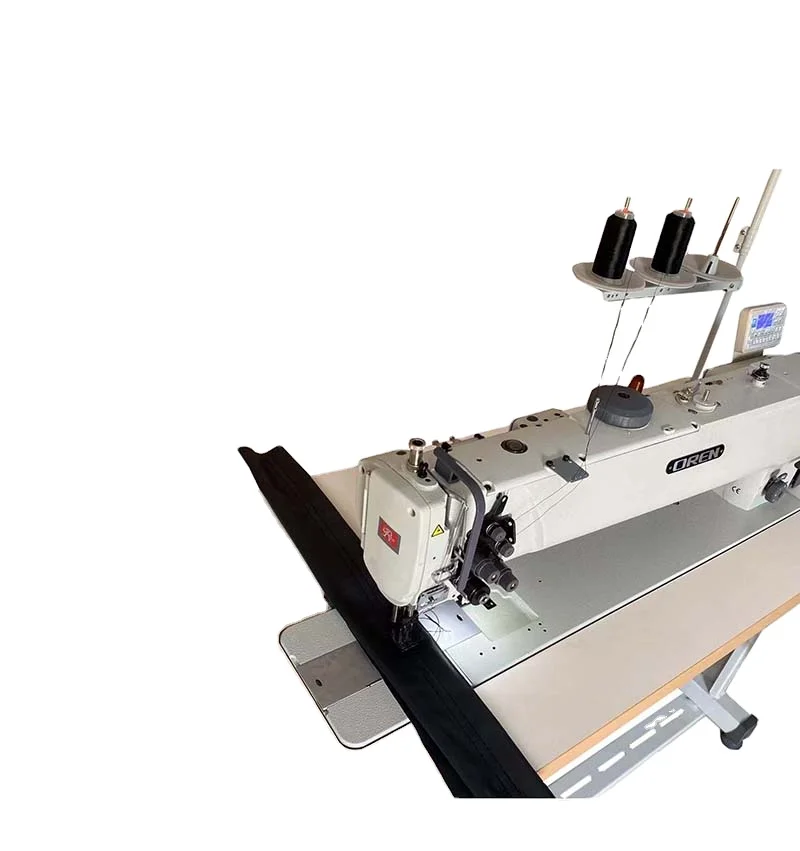 Industrial triple synchronous DU double needle sewing machine Car foot mat splicing machine thick double needle car  RN-650D