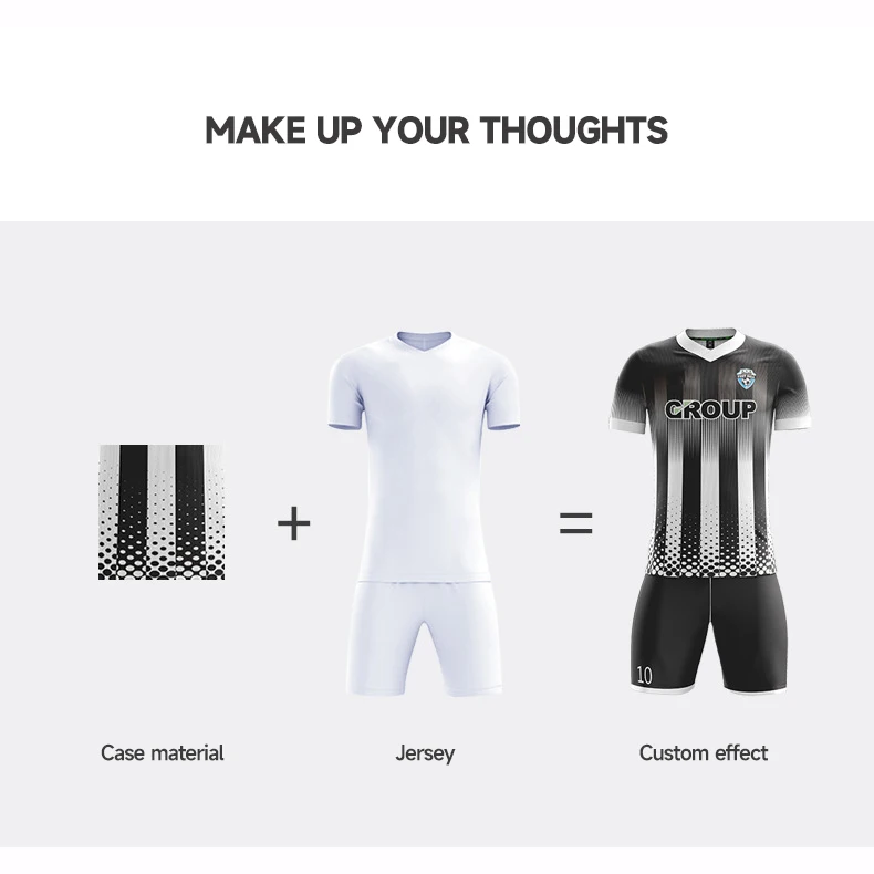 Wholesale OEM Design football clothes football set Football Uniform wear uniform Custom soccer kit Sublimation Soccer jersey