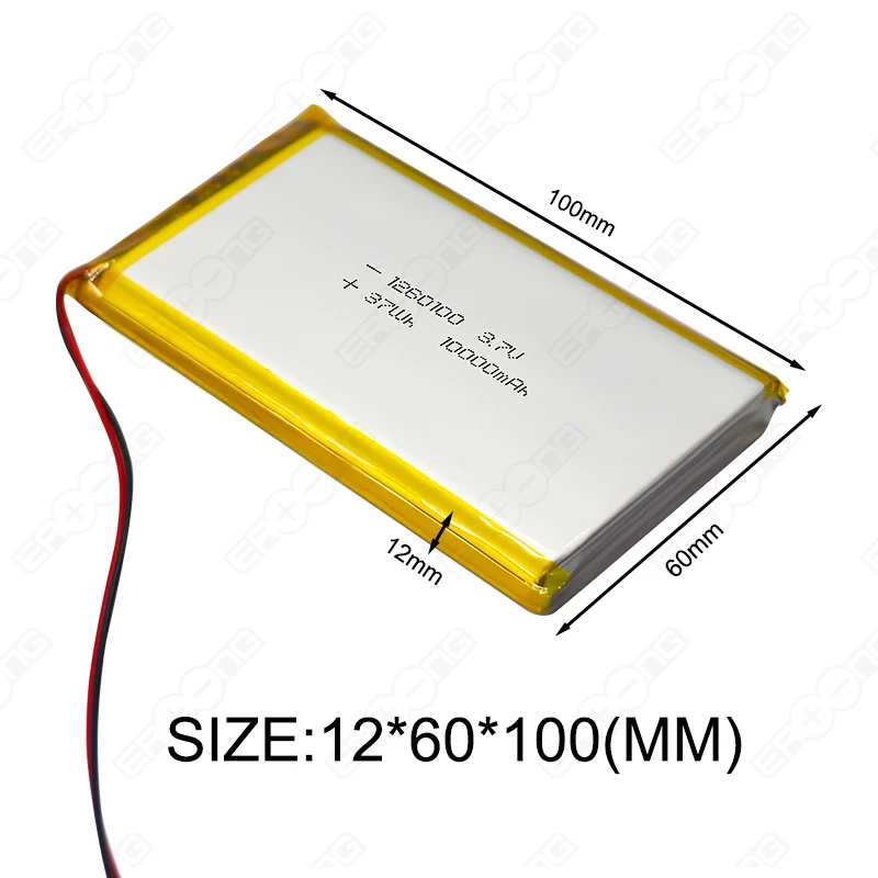 Customized  Li Polymer Batteries  3.7 V Lithium Battery 3.7v 10ah Lithium Power Lithium Battery Pack