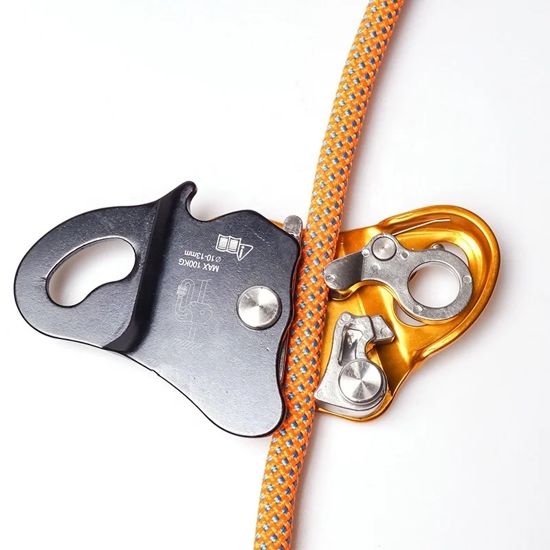 7075 Magnesium Alloy Climbing Ascender for Rock Climbing Mountaineering Tree Arborist Expedition Caving Rescue Aerial Work