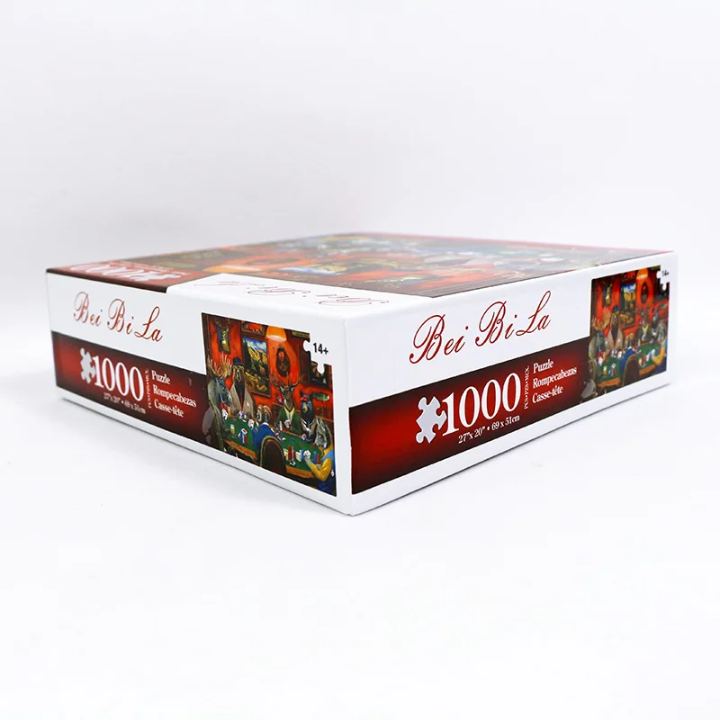 Cheap Manufacturer Puzzle Jigsaw Pcs Dinosaur Toi Wooden Craft Kid Toy Piece 1000 Table Sublimation Blank Shape Paper Puzzle