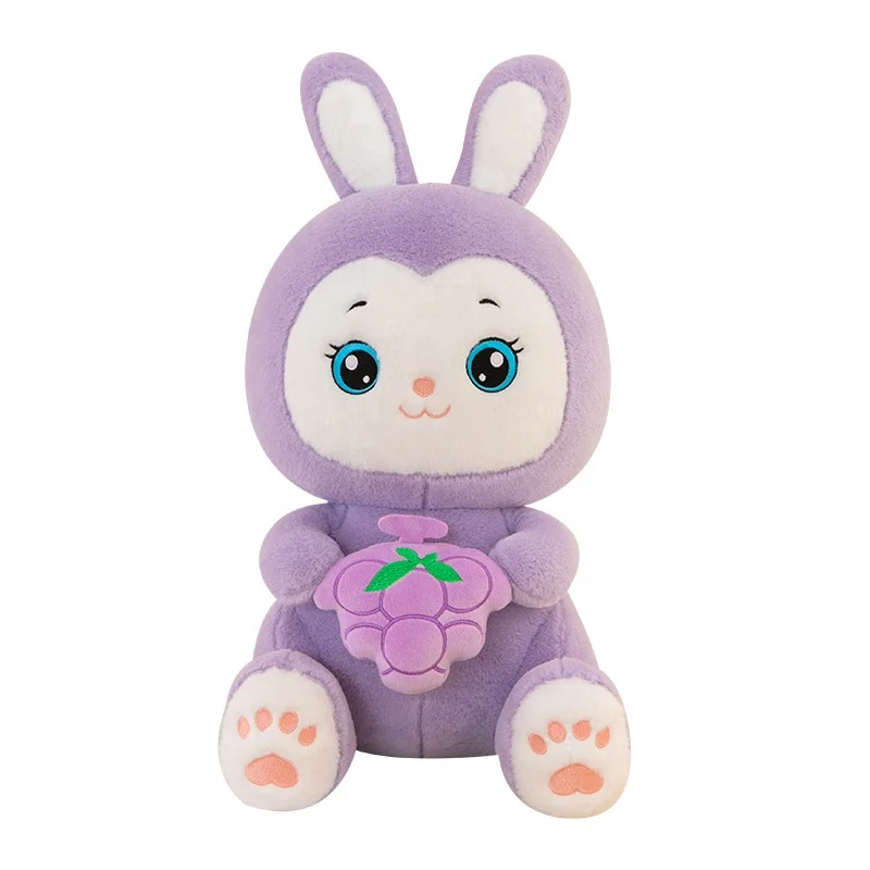 Wholesale nice quality customized rabbit animals plush stuffed toys with big eyes