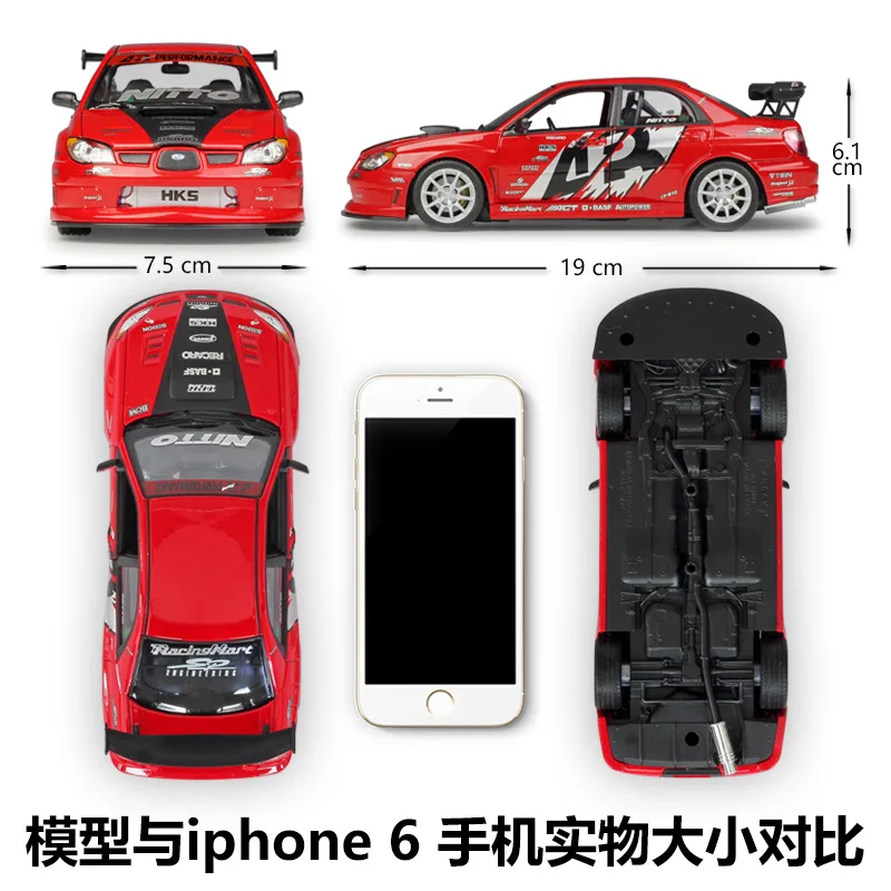 Welly 1:24 Апрель S ubaru lmpreza производительность машины Металл Коллекционная моделирования литой автомобильный брелок для автомобильных ключей модель