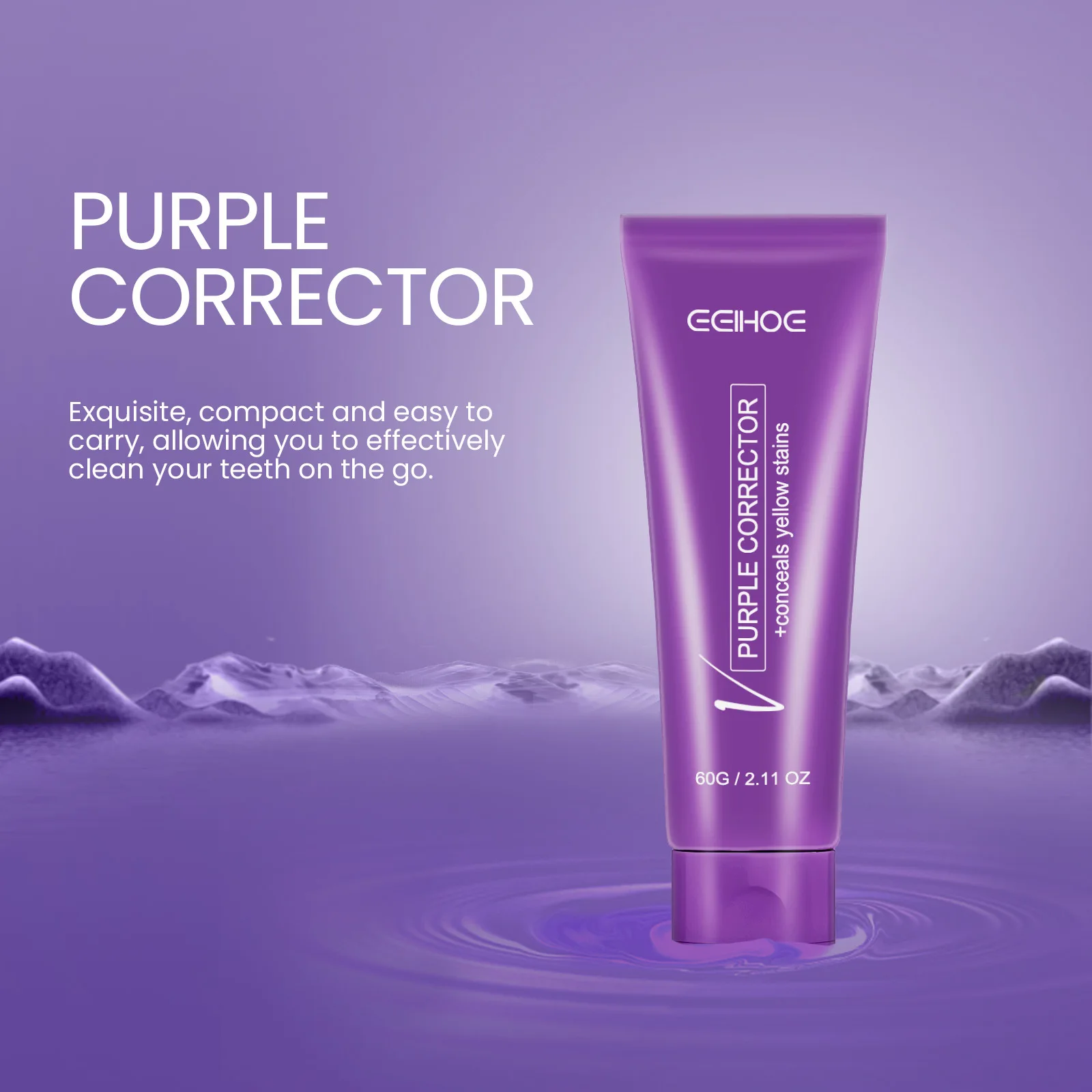 V34 Purple toothpaste teeth whitening 60g white teeth v34 colour corrector teeth whitening toothpaste at home