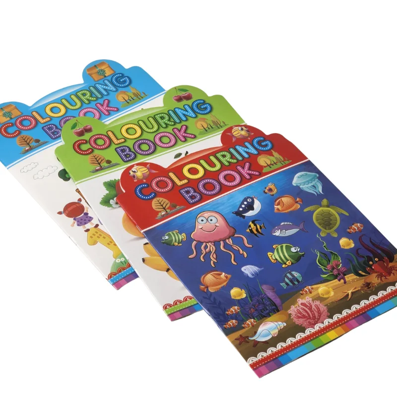 Wholesale Custom Reusable Softcover Paper Drawing Book Printing Custom Coloring Books for Kids with Logo