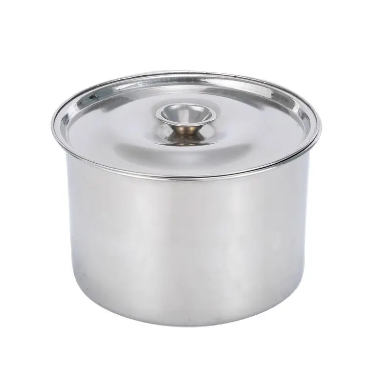 Small Jar Cylinder Spice Soup Container Stainless Steel Round Food Container Flavor Cup