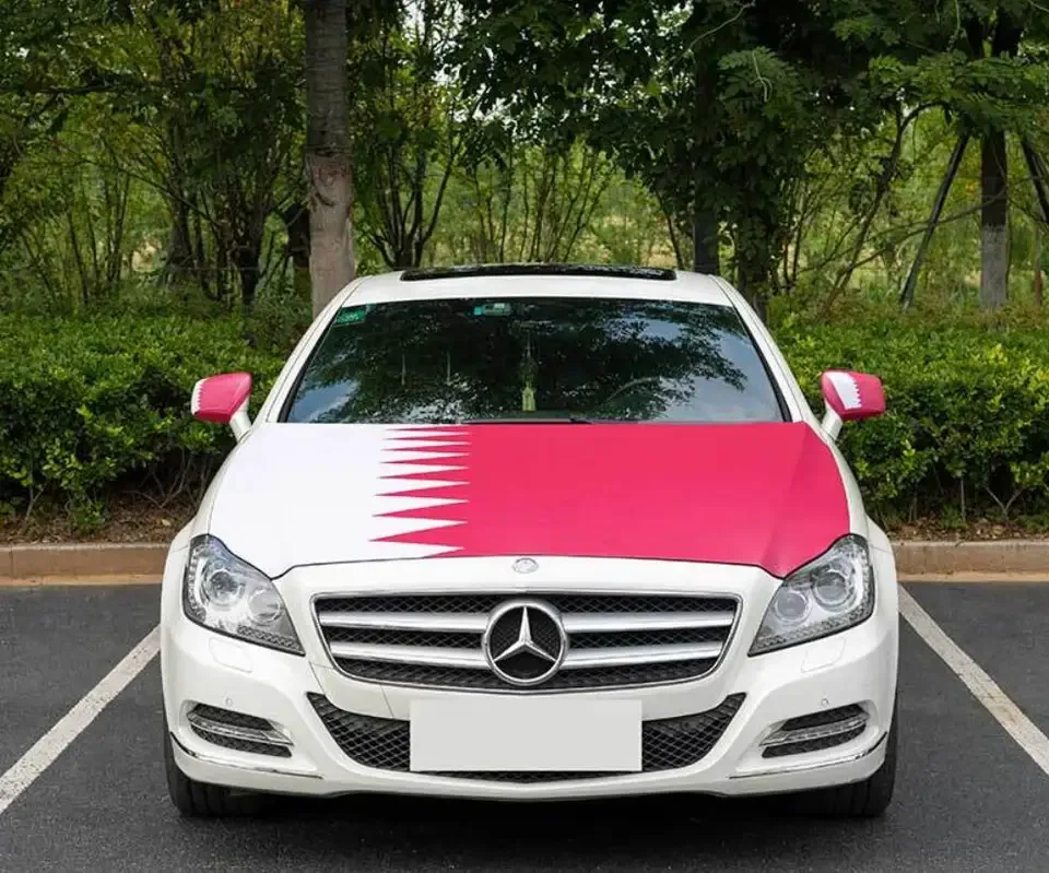 Factory Direct Sale Hot Selling Cheap Fabric Polyester Custom Logo All Countries Iraq Engine Car Hood Cover Flag