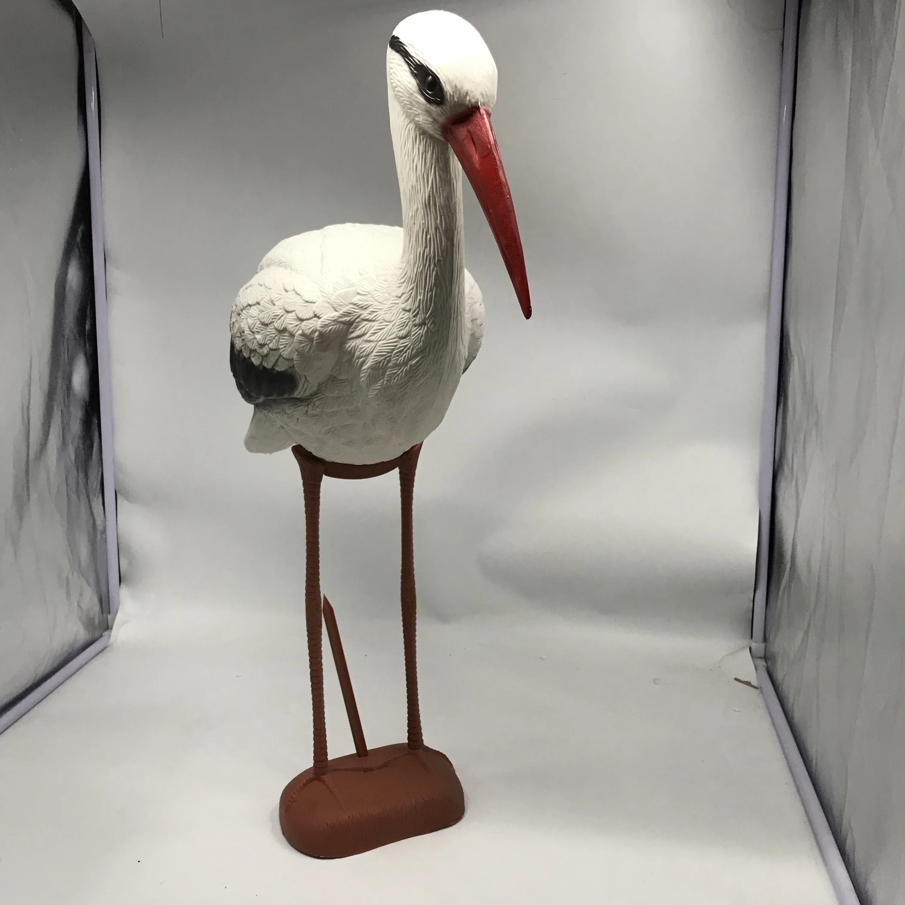 Garden Sculpture Lawn Ornaments Plastic Crane for Stork animal Figure