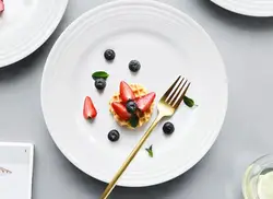 Cheap Porcelain White Plates 10.5 Inch Ceramic Dinner Restaurant Modern Dishes Plates Ceramic Dinner Porcelain Fat Plate