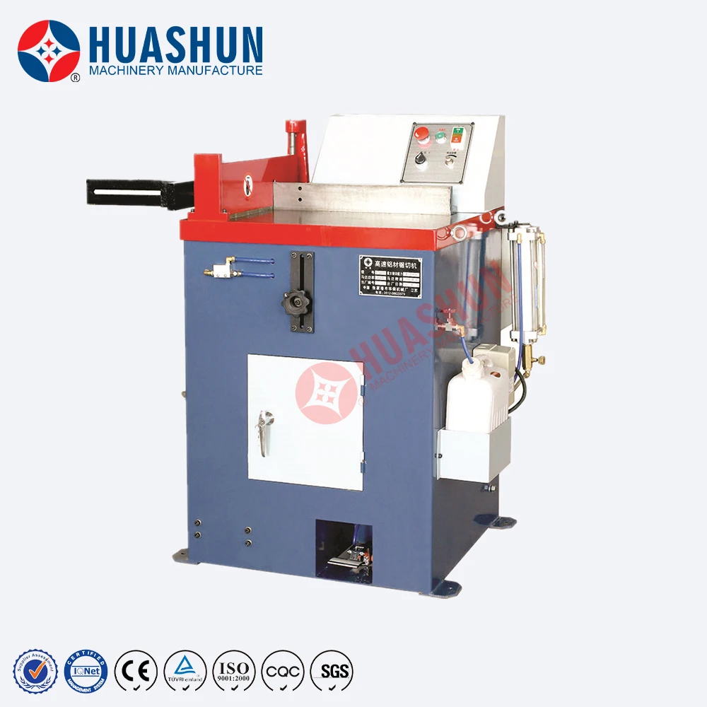 High Safety Level ES-455 Pneumatic Cooling Liquid Semi-automatic Aluminium Profile Cutting Machine