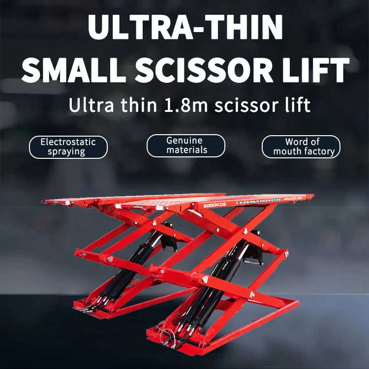 Car van bus electric hydraulic wheelchair lift 3000KG ultra thin scissor car lift