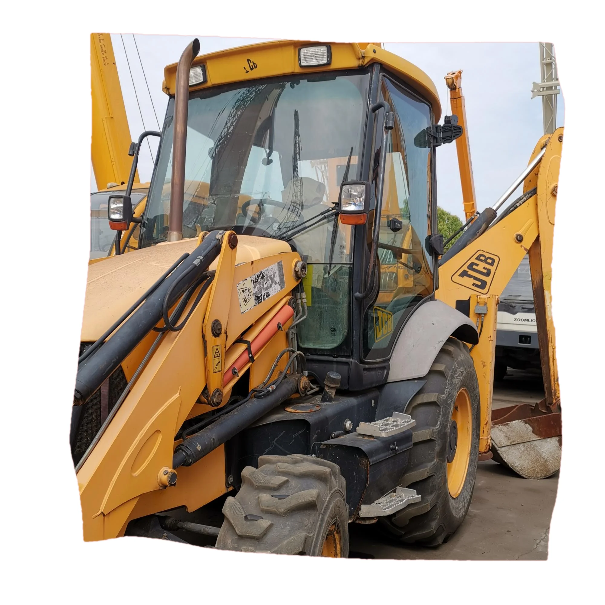 
JCB 3CX 4CX Used Backhoe Loader 580M UK China Brand Excavator Loader breaking hammer 